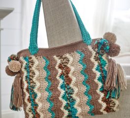 Free Pattern: Stunning Crochet Bag With Flame Stitches