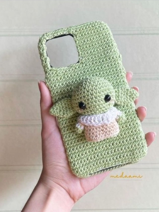 Crochet Cell Phone pouch - 7