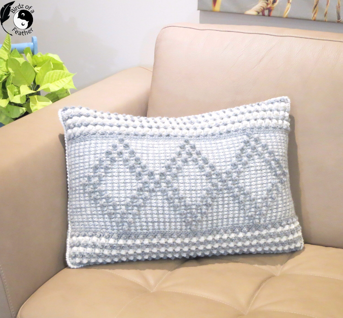 crochet sofa pillow cover 1