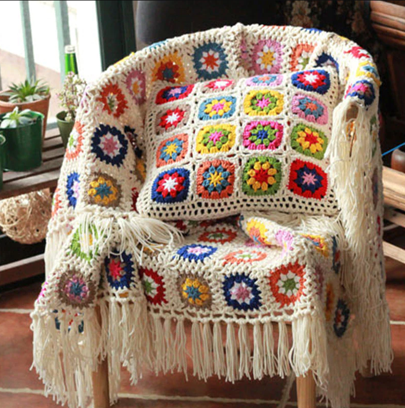 Sofa crochet Blanket